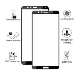 محافظ صفحه تمام چسب پوشش کامل آنر MB Full Coverage 5D Glass | Honor 7X