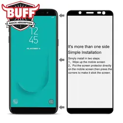 محافظ صفحه شیشه ای بوف سامسونگ BUFF Full Coverage 5D Glass | Galaxy j6 2018