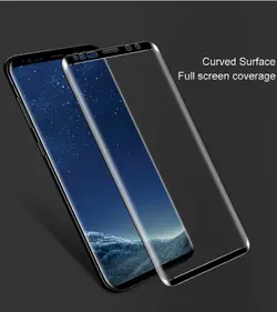 محافظ صفحه نمایش رنگی نانو تمام چسب سامسونگ BUFF Nano full cover glass | S9 Plus