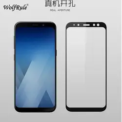 محافظ صفحه نمایش شیشه ای با پوشش قسمت منحنی 9D full glass | Galaxy A8 2018