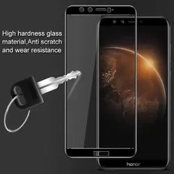 محافظ صفحه نمایش شیشه ای دور چسب با پوشش منحنی full Cover glass | Honor 9 lite