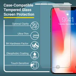 محافظ صفحه نمایش شیشه ای Remax glass | iphone X