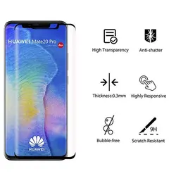 محافظ صفحه پوشش منحنی تمام چسب هواوی MB Full 5D Glass | Huawei Mate 20 Pro