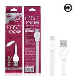 کابل سریع شارژ و دیتا دبلیو کی WK Design 1M Data Charger Fast cable | WDC-023