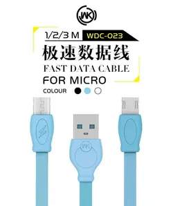 کابل سریع شارژ و دیتا دبلیو کی WK Design 1M Data Charger Fast cable | WDC-023