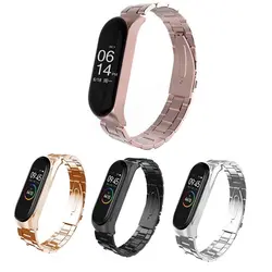 بند استیل شیائومی Xiaomi 3Point Strap Stainless Steel WatchBand | Mi Band 4