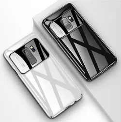قاب محافظ شیشه ای گوشی سامسونگ Bakeey Glass Lens Hard Case | Galaxy S9