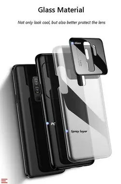 قاب محافظ شیشه ای گوشی سامسونگ Bakeey Glass Lens Hard Case | Galaxy S9