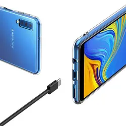 قاب محافظ ژله ای پشت طلقی سامسونگ Crystal Clear Case Galaxy A7 2018 | A750