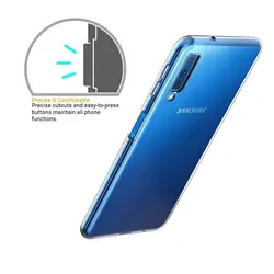قاب محافظ ژله ای پشت طلقی سامسونگ Crystal Clear Case Galaxy A7 2018 | A750