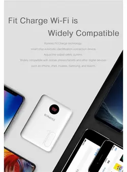 پاور بانک روموس Romoss 10000mAh 2 USB FitCharge Power Bank | OM10