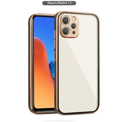 قاب محافظ Gold Electroplated Clear Case | Xiaomi Redmi 12
