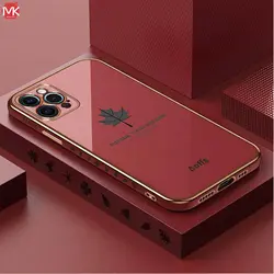 قاب محافظ آیفون Maple Leaf Plating Case | iphone 13 Pro Max