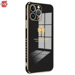 قاب محافظ آیفون Maple Leaf Plating Case | iphone 13 Pro Max