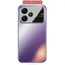 قاب محافظ شیائومی Lens Glass Matte Cover | Poco M6 Pro 5G