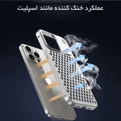 قاب محافظ اصل Metal Aluminium Hollow Heat Dissipation Case | iphone 13 Pro Max