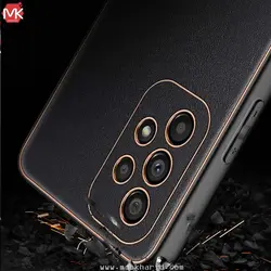 قاب محافظ سامسونگ Leather Gold Plated Cover | Galaxy A53 5G