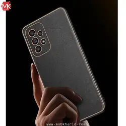 قاب محافظ سامسونگ Leather Gold Plated Cover | Galaxy A53 5G