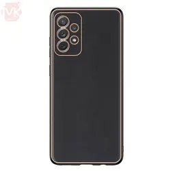 قاب محافظ سامسونگ Leather Gold Electroplated Case | Galaxy A13 4G