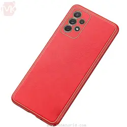 قاب محافظ سامسونگ Leather Gold Electroplated Case | Galaxy A13 4G