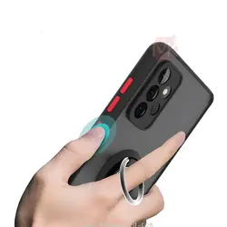 قاب محافظ سامسونگ Rubber Hybrid Matte Ring Cover | Galaxy A73 5G