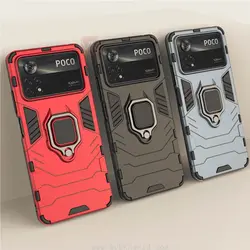 قاب محافظ شیائومی Hard PC Ring Armor Case | Poco X4 Pro 5G
