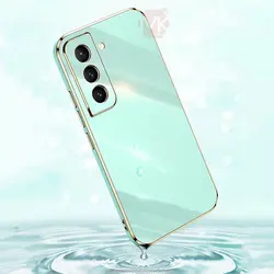 قاب محافظ سامسونگ Luxury Plating Gold Frame Case | Galaxy S21 FE