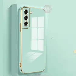 قاب محافظ سامسونگ Luxury Plating Gold Frame Case | Galaxy S21 FE