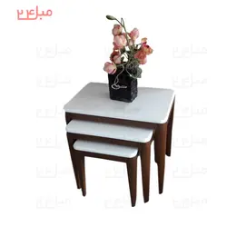 عسلی سه تایی آرمیتا مدل : M28-a3دارای صفحه روکش از جنس بلوط پایه های چوبی راش