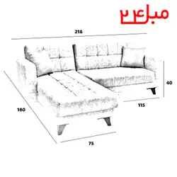 مبل ال تختخواب شو مدل Ld29np مبل 24