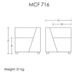 مبل تکنفره MCF-716