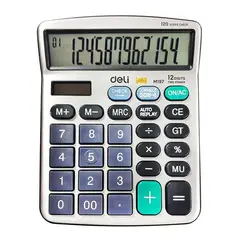 ماشين حساب 12 رقم روميزي چک کن دار دلی مدل 19710