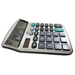 ماشين حساب 12 رقم روميزي چک کن دار دلی مدل 19710