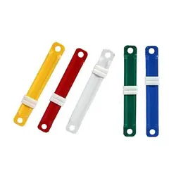 فنر پوشه رنگی پلاستیکی دلی مدل 5548 (بسته 50 عددی)