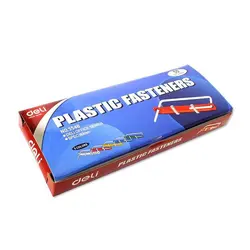 فنر پوشه رنگی پلاستیکی دلی مدل 5548 (بسته 50 عددی)