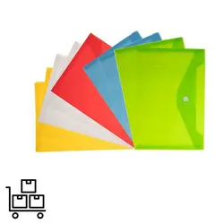 پوشه دکمه دار پلاستیک سایز A5