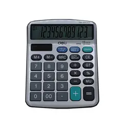 ماشين حساب 12 رقم روميزي چک کن دار دلی مدل 19810