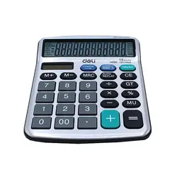 ماشين حساب 12 رقم روميزي چک کن دار دلی مدل 19810