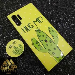 قاب فانتزی سامسونگ Galaxy Note 10 Plus پاپ سوکت دار طرح کاکتوس Hug Me کد SA458A