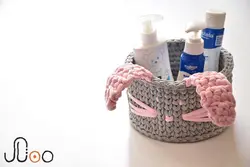 سبد خرگوش مهتاک (دست بافت و قابل شستشو)