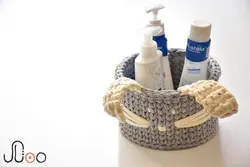 سبد خرگوش مهتاک (دست بافت و قابل شستشو)