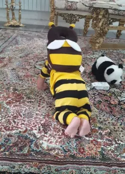 ضربه گیر سر نوزاد و کودک طرح زنبور عسل نی نی دوست