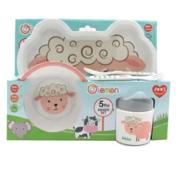ظرف غذای کودک ملامین طرح گوسفند 2890 لمون Lemon