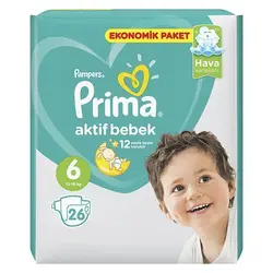 پوشک پریما پمپرز ترک سایز 6