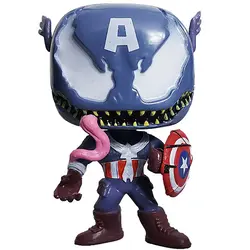 اکشن فیگور فانکو پاپ مدل کاپتان آمریکا ونومی Venomized Captain America