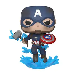 اکشن فیگور فانکو پاپ مدل کاپیتان آمریکا با سپر و چکش کد ۵۷۳ Captain America Funko Pop