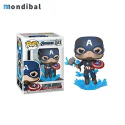اکشن فیگور فانکو پاپ مدل کاپیتان آمریکا با سپر و چکش کد ۵۷۳ Captain America Funko Pop