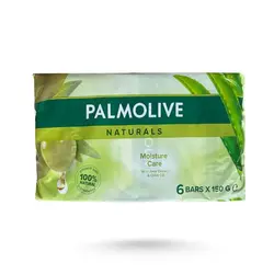 صابون رطوبت رسان Palmolive با عصاره آلوئه ورا و روغن زیتون بسته 6 عددی