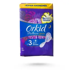 نوار بهداشتی ارکید سری پلاتینیوم مدل ULTRA GECE بسته 16 عددی