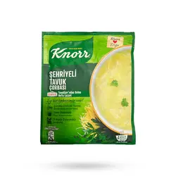 سوپ مرغ و رشته فرنگی کنور Knorr مدل SHEHRIYELI TAVUK وزن 51 گرم